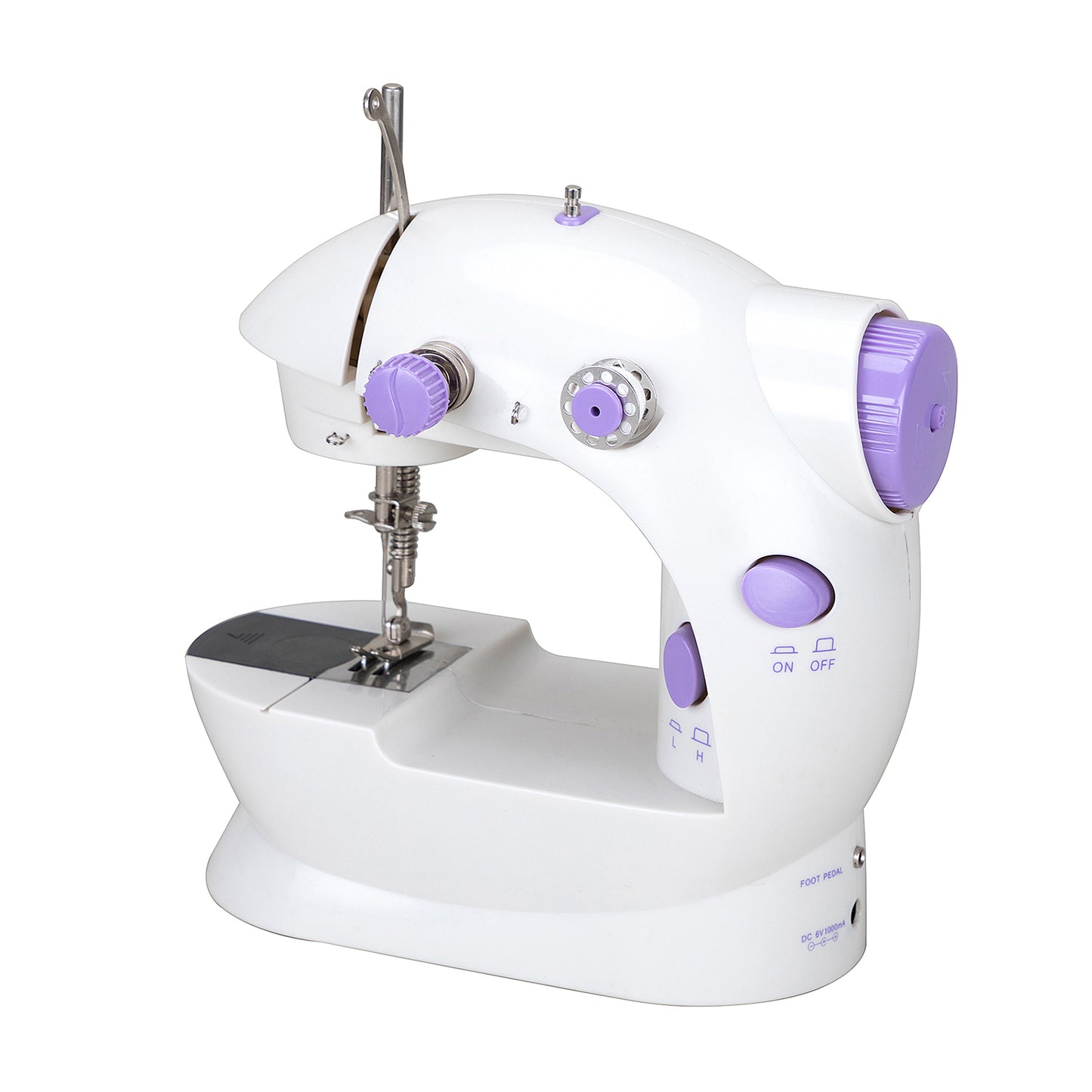 Mini Machine à Coudre Électrique 202A – Double Fil, 2 Vitesses, Pédale et Fonction Couture Simple