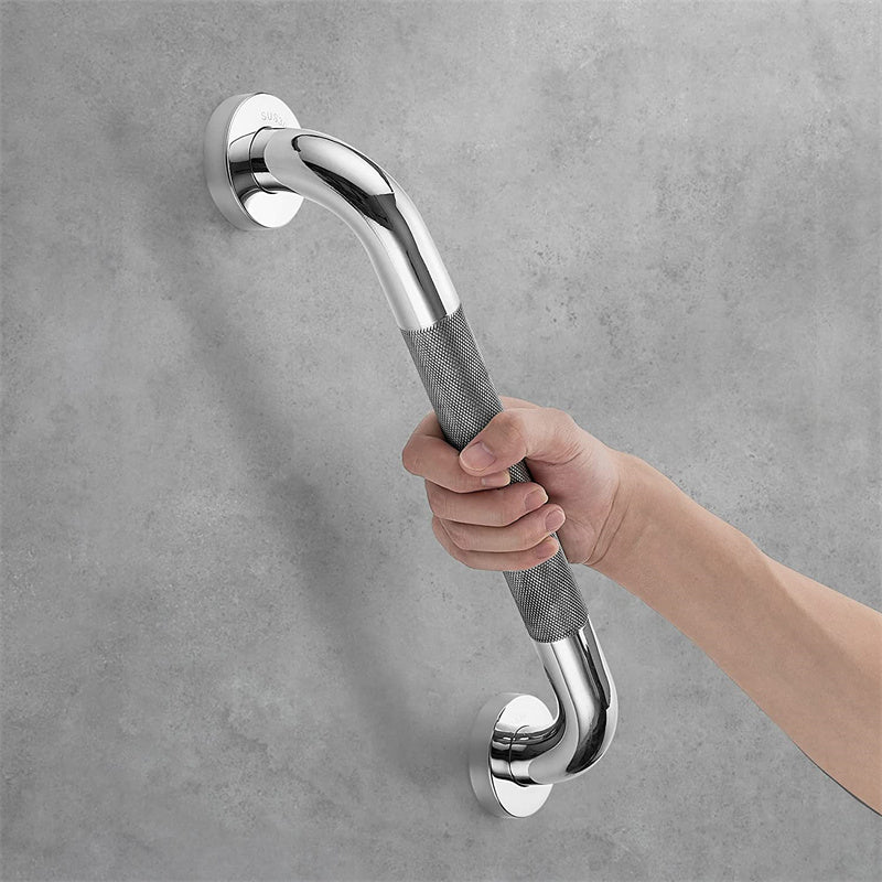 Barre d’Appui Antidérapante en Acier Inox – Poignée de Sécurité Murale pour Douche, Baignoire ou Toilettes (40 cm) - Nation Army