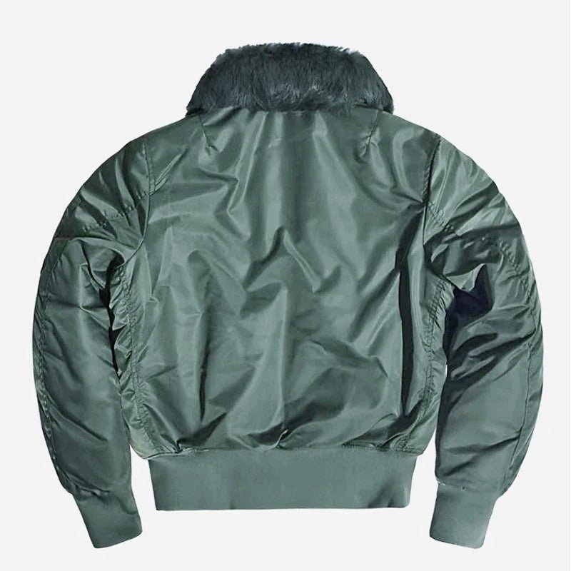 Blouson Aviateur Alpha Vert Militaire – Élégance et Résistance - Nation Army