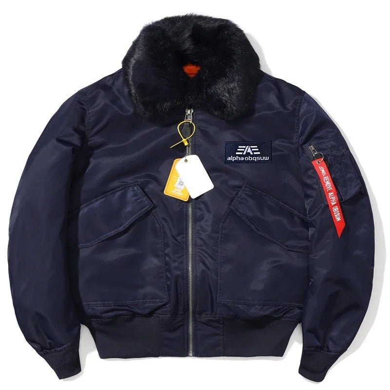 Blouson Aviateur Bleu Navy – Élégance et Résistance - Nation Army