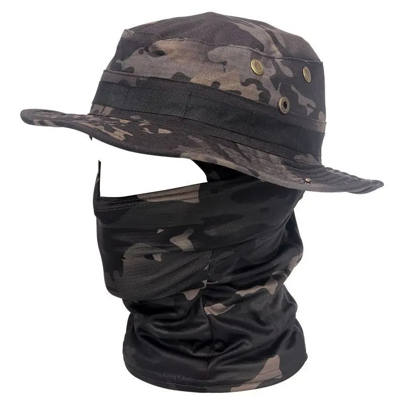 Bob Militaire Multifonction Camouflage Noir – Protection et Polyvalence - Nation Army