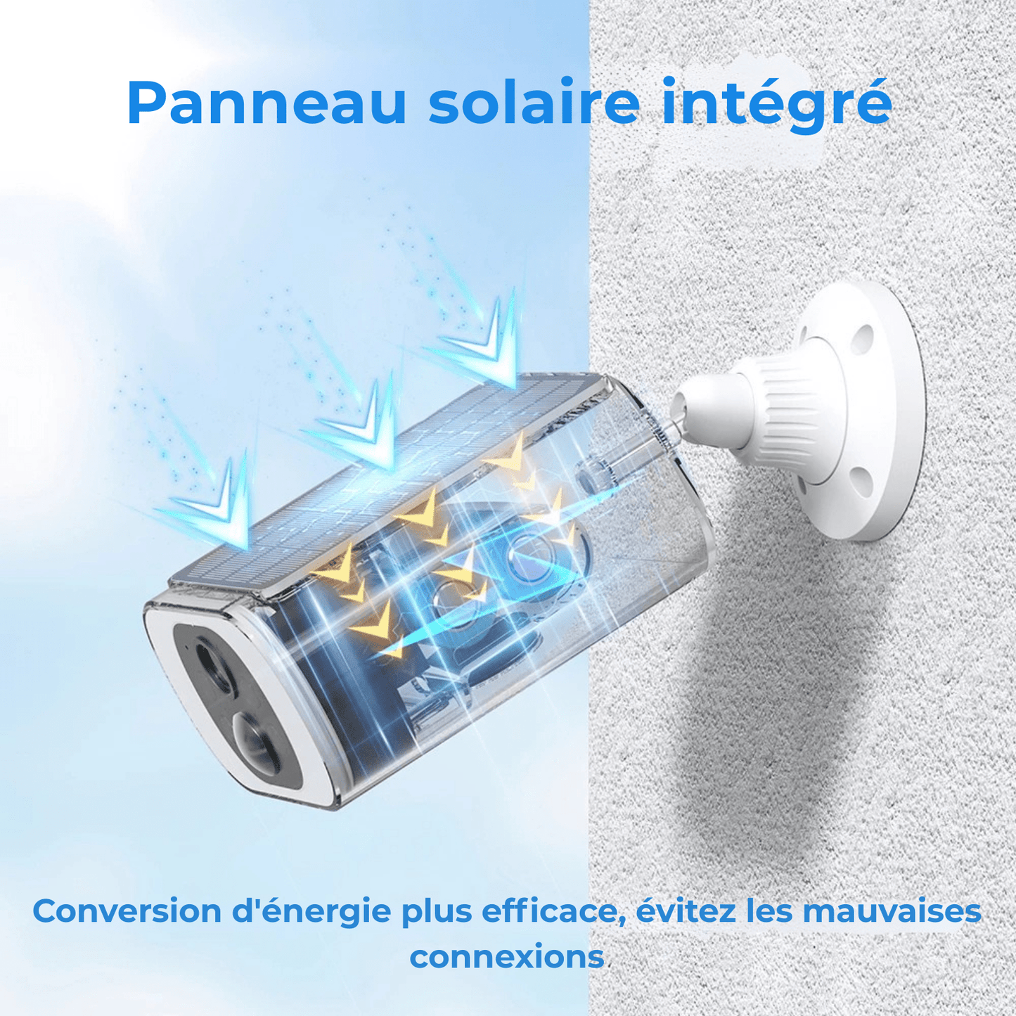 Caméra de Sécurité Extérieure Solaire ANRAN 2K – Sans Fil WiFi 2.4G, 3MP, Vision Nocturne, Batterie Rechargeable, Économique - Nation Army