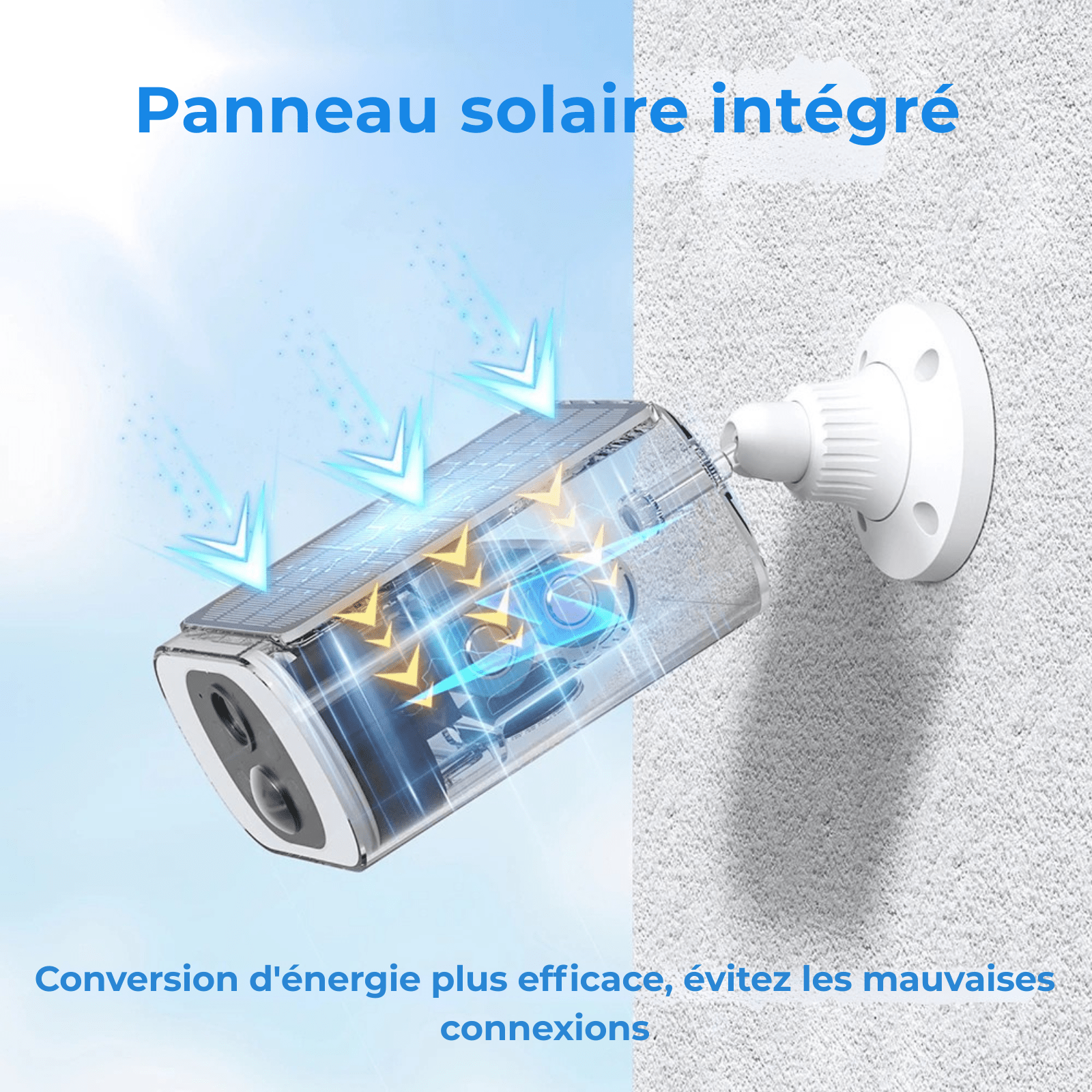 Caméra de Sécurité Extérieure Solaire ANRAN 2K – Sans Fil WiFi 2.4G, 3MP, Vision Nocturne, Batterie Rechargeable, Économique - Nation Army