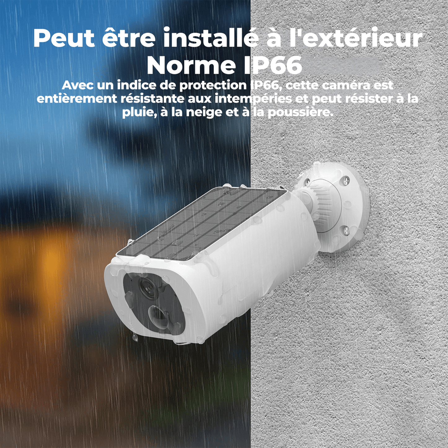 Caméra de Sécurité Extérieure Solaire ANRAN 2K – Sans Fil WiFi 2.4G, 3MP, Vision Nocturne, Batterie Rechargeable, Économique - Nation Army
