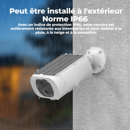Caméra de Sécurité Extérieure Solaire ANRAN 2K – Sans Fil WiFi 2.4G, 3MP, Vision Nocturne, Batterie Rechargeable, Économique - Nation Army