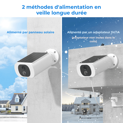Caméra de Sécurité Extérieure Solaire ANRAN 2K – Sans Fil WiFi 2.4G, 3MP, Vision Nocturne, Batterie Rechargeable, Économique - Nation Army