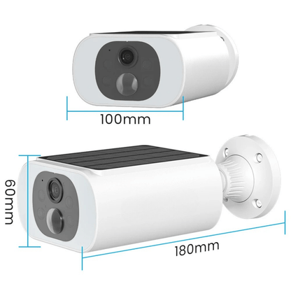 Caméra de Sécurité Extérieure Solaire ANRAN 2K – Sans Fil WiFi 2.4G, 3MP, Vision Nocturne, Batterie Rechargeable, Économique - Nation Army