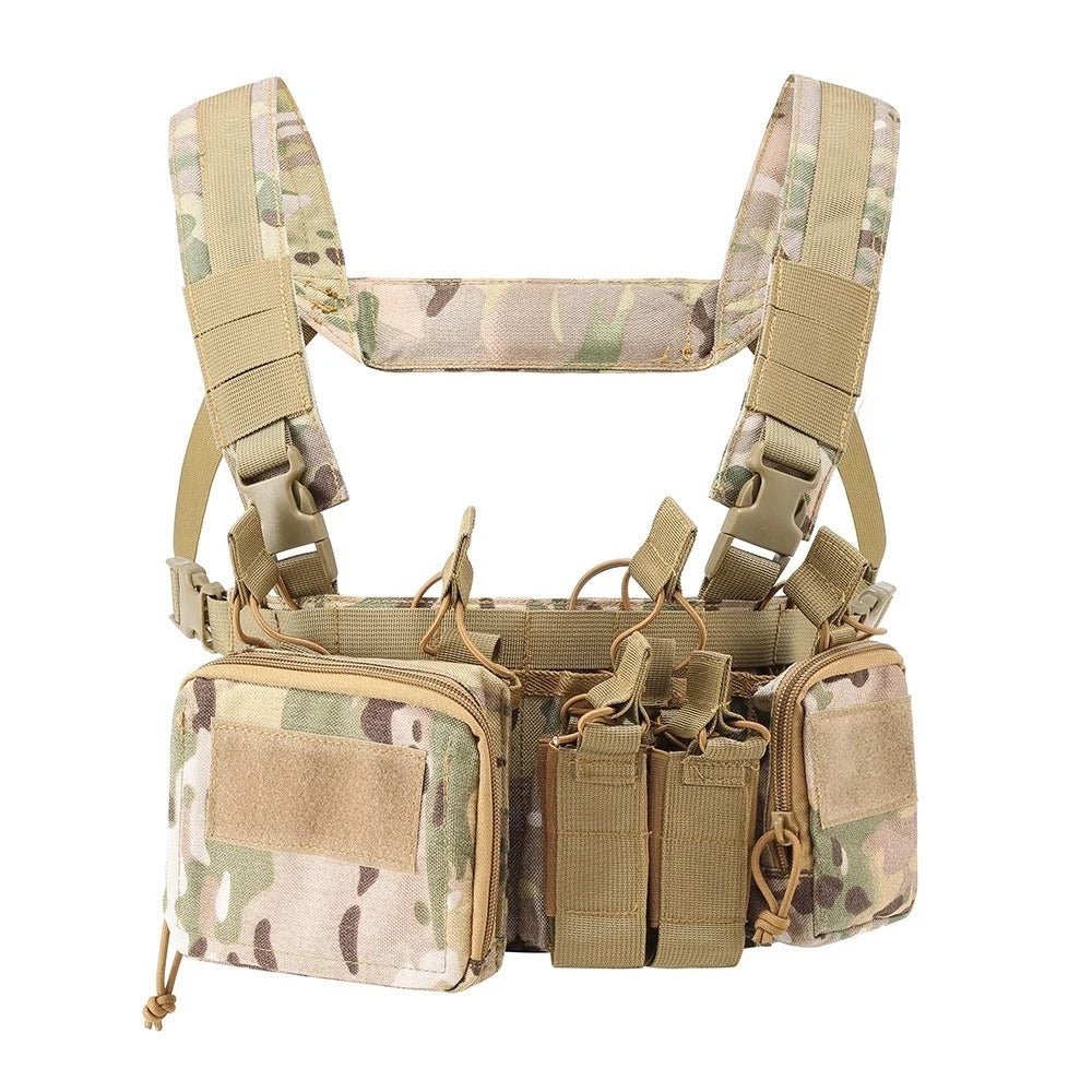 Chest Rig CS Nylon 500D - Gilet Tactique Camouflage - Nation Army