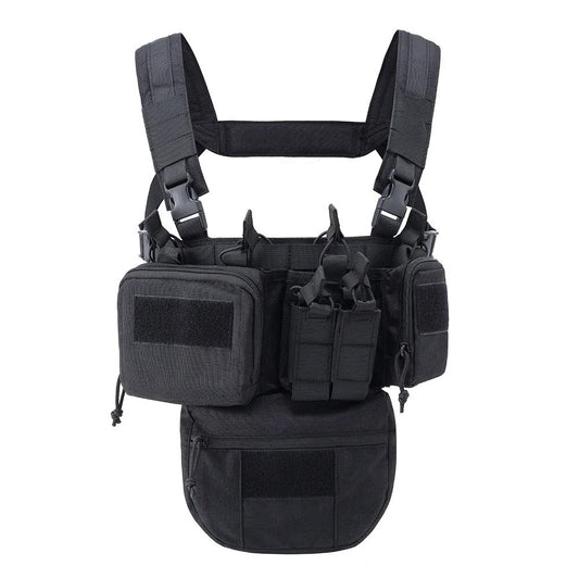 Chest Rig Modulable - Gilet Tactique Noir - Nation Army