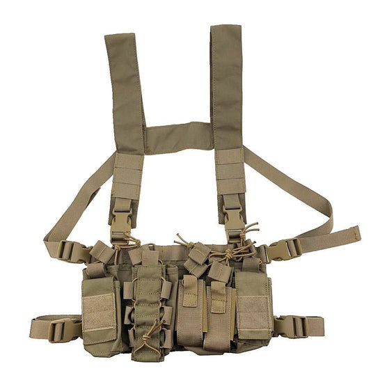 Chest Rig Multi - Rangement Désert - Gilet Tactique Désert - Nation Army