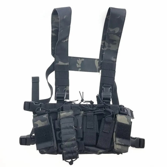 Chest Rig Multi - Rangement Mercenaire - Gilet Tactique Désert - Nation Army