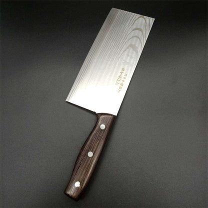 Couteau de cuisine pro japonais en acier inoxydable à motif damas — Manche en bois, lame ultra - tranchante pour coupe et tranchage précis - Nation Army