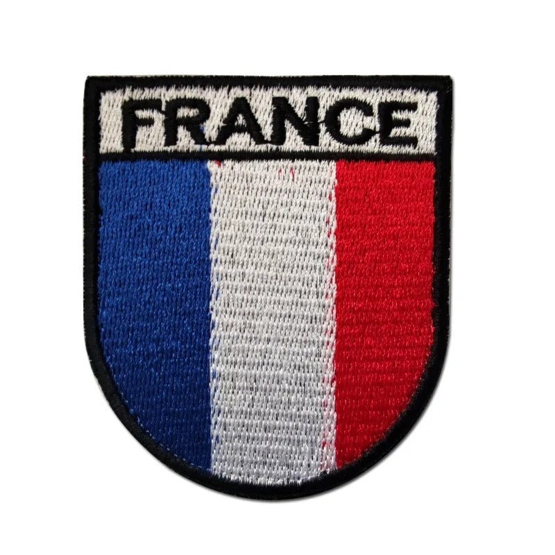 Écusson Patch France - Fixation Facile et Polyvalente - Nation Army