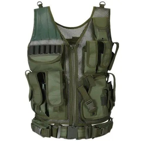 Gilet Tactique Airsoft & CS Noir - Haute Résistance - Nation Army