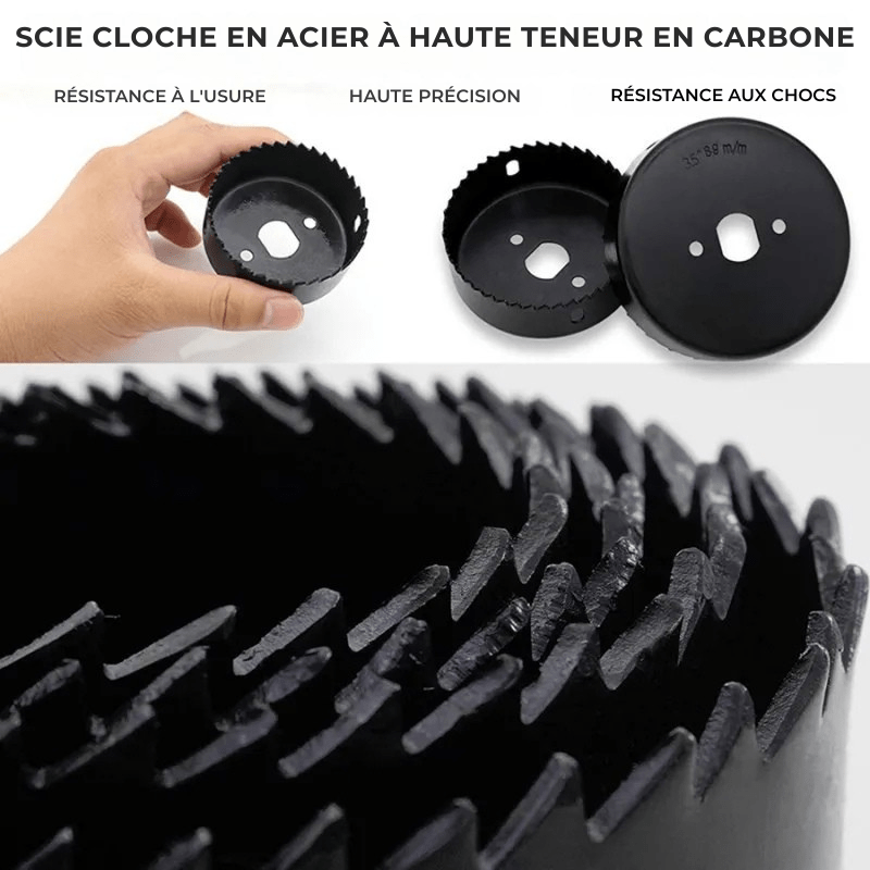 Jeu de Scies Cloche 19–127 mm – Pour Bois, Cloisons Sèches, PVC & Métal | Outil de Perçage Haute Précision - Nation Army