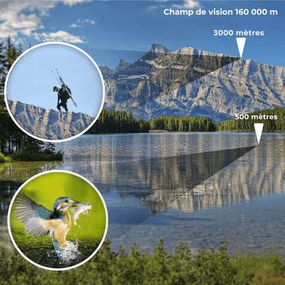 Jumelles 60x60 Puissantes – Vision Nocturne, Portée 3000M, Prisme BAK4, Idéales Chasse & Camping - Nation Army