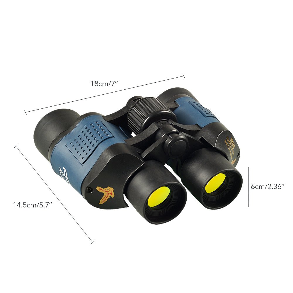Jumelles 60x60 Puissantes – Vision Nocturne, Portée 3000M, Prisme BAK4, Idéales Chasse & Camping - Nation Army
