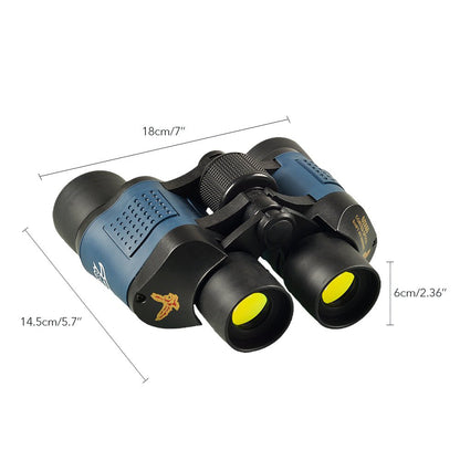 Jumelles 60x60 Puissantes – Vision Nocturne, Portée 3000M, Prisme BAK4, Idéales Chasse & Camping - Nation Army