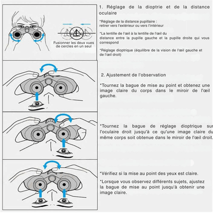 Jumelles 60x60 Puissantes – Vision Nocturne, Portée 3000M, Prisme BAK4, Idéales Chasse & Camping - Nation Army