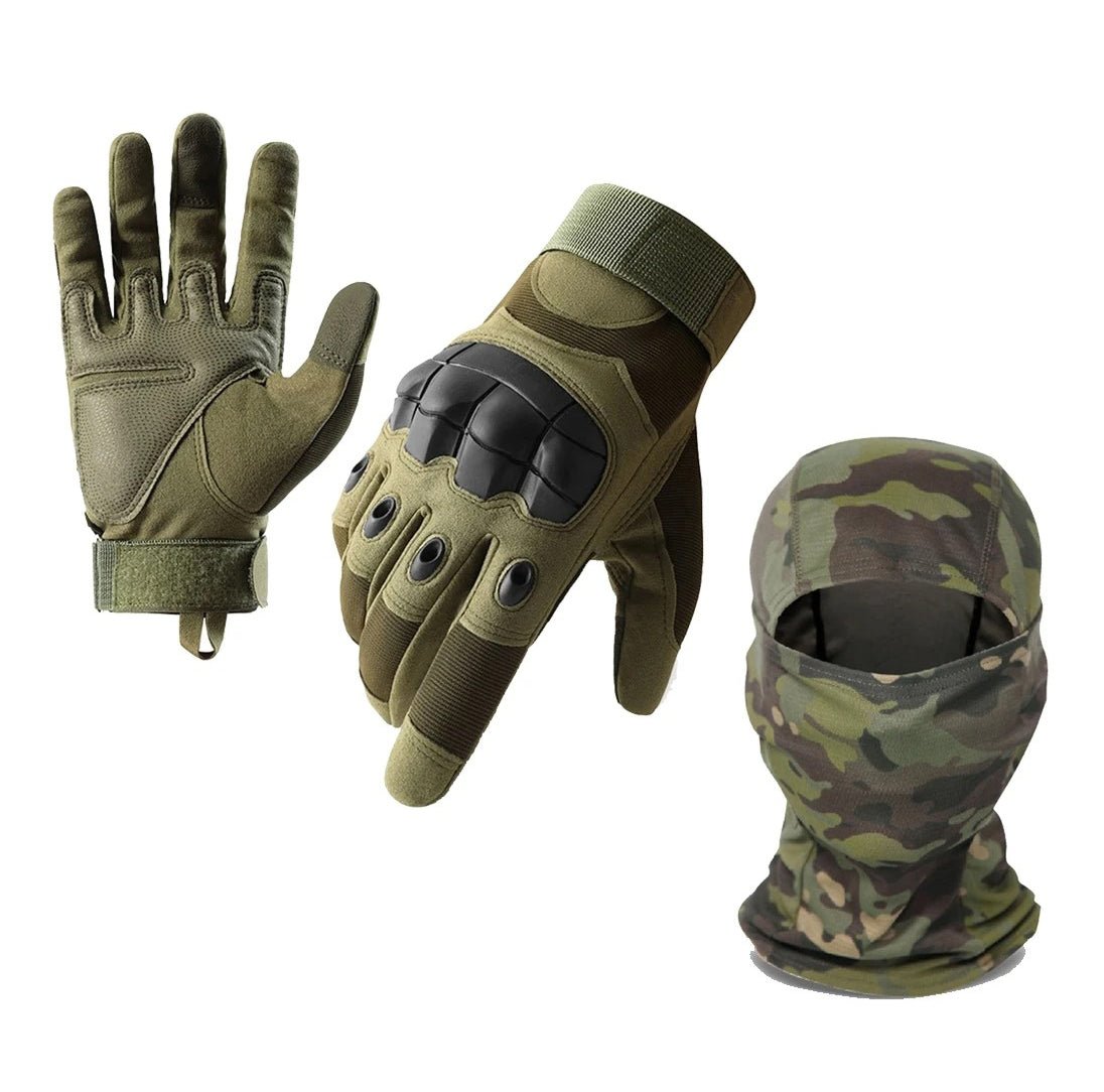 Kit Cagoule Camouflage et Gants Tactiques - Nation Army