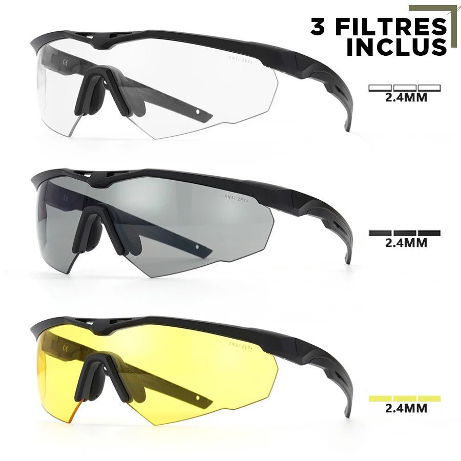 Lunettes de Protection Tactiques - Sécurité et Performance - Nation Army