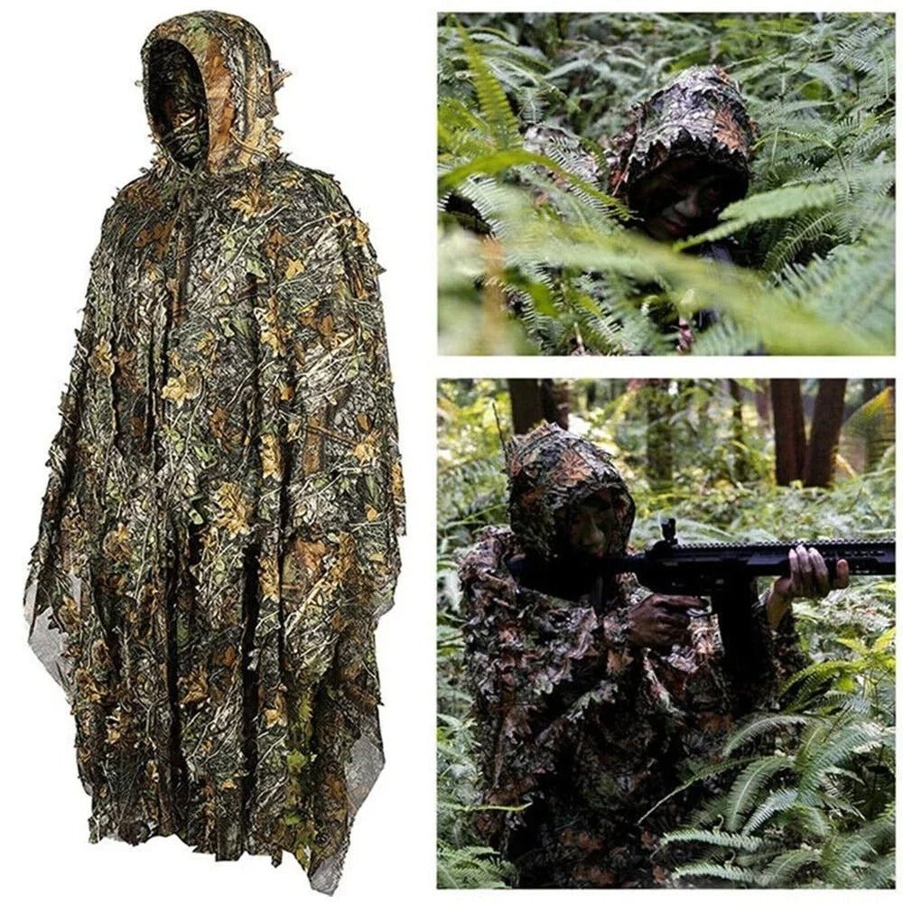 Poncho de Camouflage Feuillage Extrême - Chasse et Tactique - Nation Army