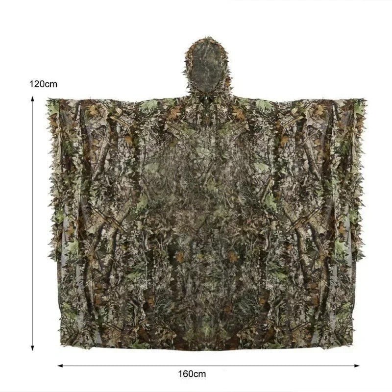 Poncho de Camouflage Feuillage Extrême - Chasse et Tactique - Nation Army