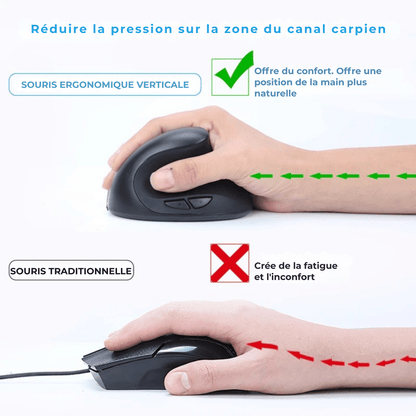 Souris Ergonomique Xiaomi – Silencieuse & Sans Fil 2.4G USB, Rechargeable, Poignée Verticale pour Dessin & Bureau - Nation Army
