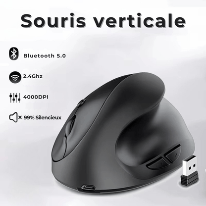 Souris Ergonomique Xiaomi – Silencieuse & Sans Fil 2.4G USB, Rechargeable, Poignée Verticale pour Dessin & Bureau - Nation Army