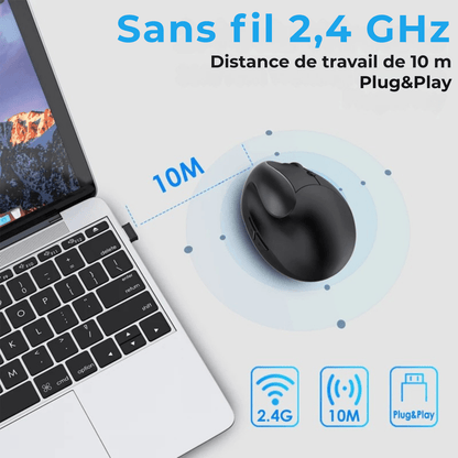 Souris Ergonomique Xiaomi – Silencieuse & Sans Fil 2.4G USB, Rechargeable, Poignée Verticale pour Dessin & Bureau - Nation Army