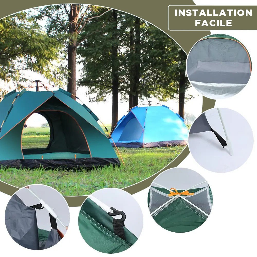 Tente de Camping Automatique - Installation Instantanée - Nation Army