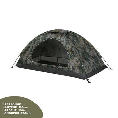 Tente Tactique Randonnée Camping - Protection UV & Ventilation Optimale - Nation Army