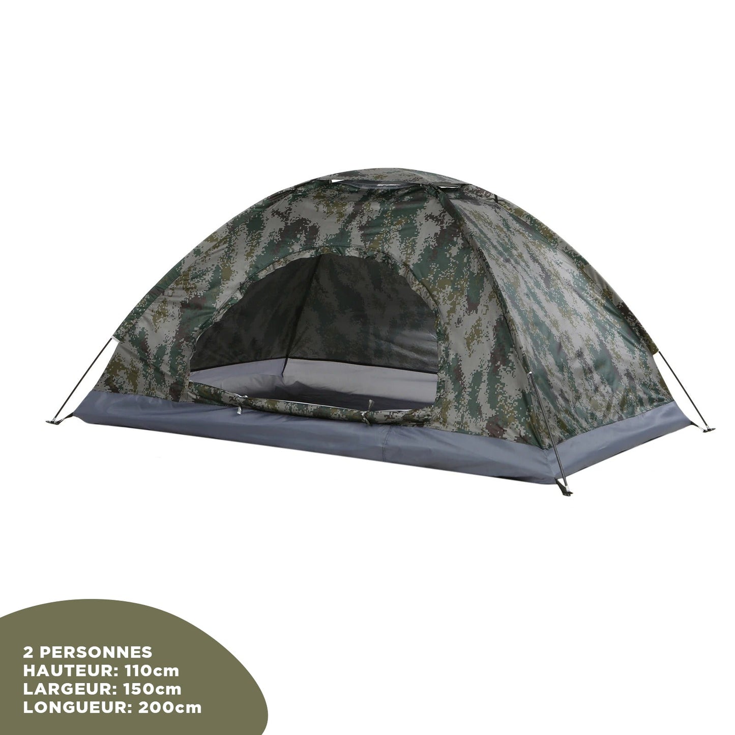 Tente Tactique Randonnée Camping - Protection UV & Ventilation Optimale - Nation Army