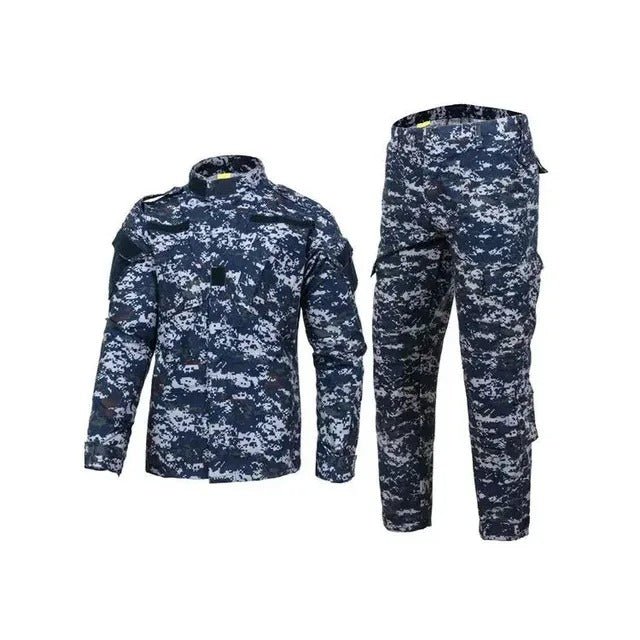 Tenue Militaire Tactique Digital Bleu – Robustesse et Confort - Nation Army