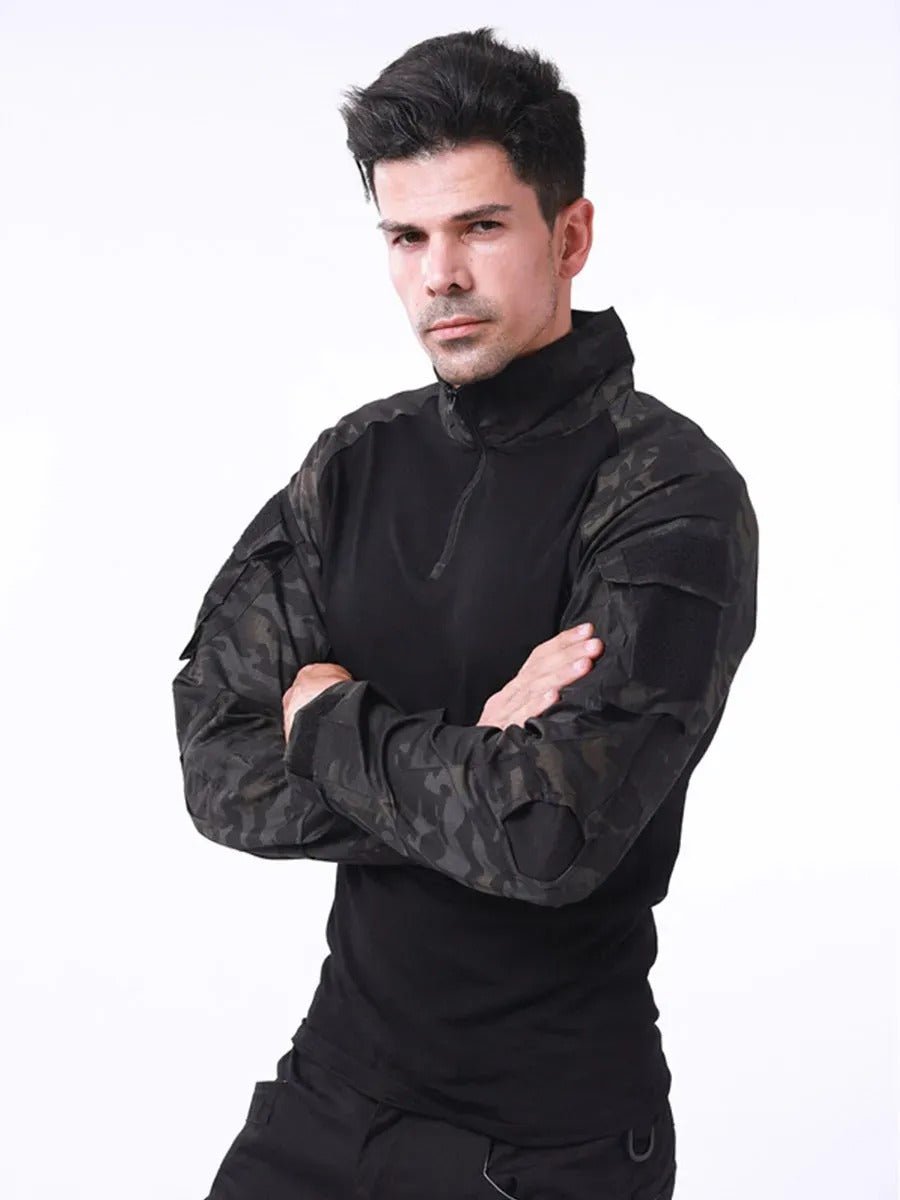 Ubas Militaire Black Tactical - Chemise de Combat Professionnelle - Nation Army