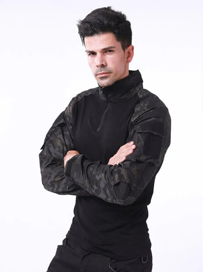 Ubas Militaire Black Tactical - Chemise de Combat Professionnelle - Nation Army