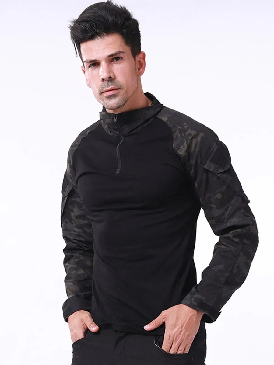 Ubas Militaire Black Tactical - Chemise de Combat Professionnelle - Nation Army
