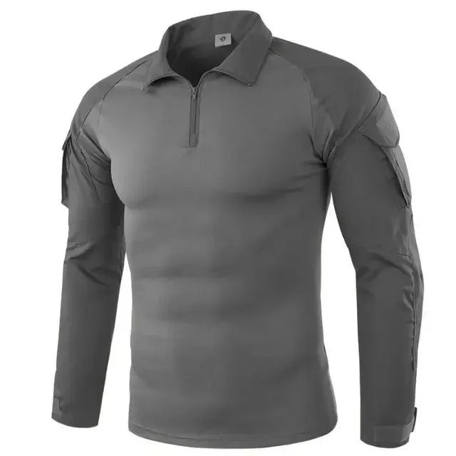 Ubas Militaire Gris - Chemise de Combat Professionnelle - Nation Army